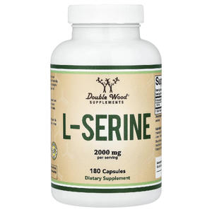 Double Wood Supplements, L-серин, 180 капсул (500 мг в 1 капсуле)