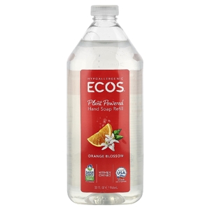 Ecos, Plant Powered Hand Soap Refill, Orange Blossom, 32 fl oz (946 ml)