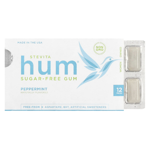 Stevita Naturals, жевательная резинка без сахара, перечная мята, 12 шт.