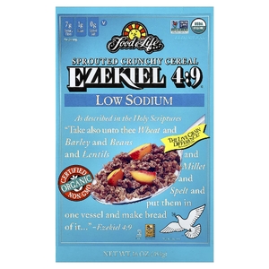 Food For Life, Ezekial 4:9® Sprouted Crunchy Cereal, Low Sodium, 16 oz (454 g)
