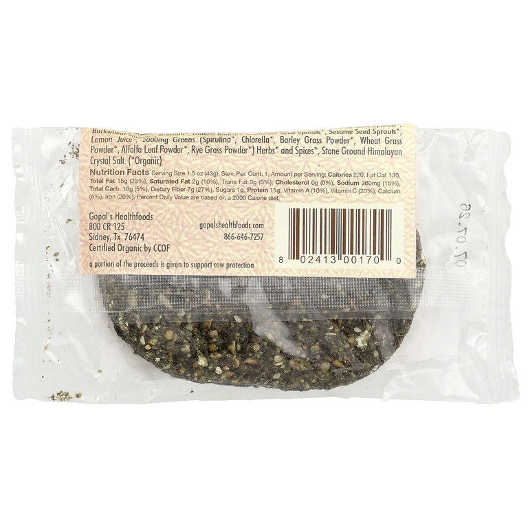 Gopal's, Rawker, The Raw Cracker, GreenGo, 43 г (1,5 унции)