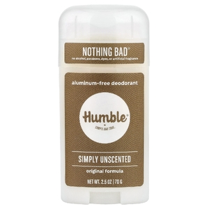 Humble Brands, дезодорант без алюминия, без отдушки, 70 г (2,5 унции)