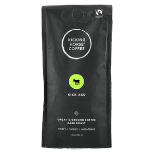 Kicking Horse, Kick Ass®, органический молотый кофе, темная обжарка, 284 г (10 унций)