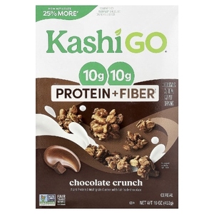 Kashi, GO®, хлопья с протеином и клетчаткой, с хрустящей шоколадной крошкой, 453 г (16 унций)
