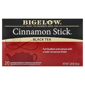 Bigelow, Black Tea, Cinnamon Stick®, 20 чайных пакетиков, 36 г (1,28 унции)