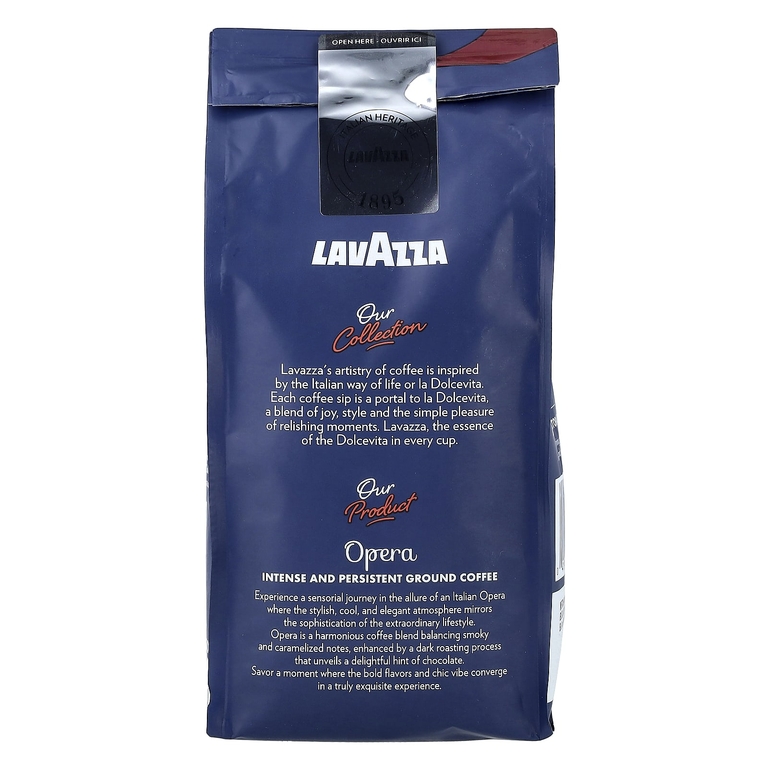 LavAzza Premium Coffees, Opera Intenso, молотый, темная обжарка, 340 г (12 унций)