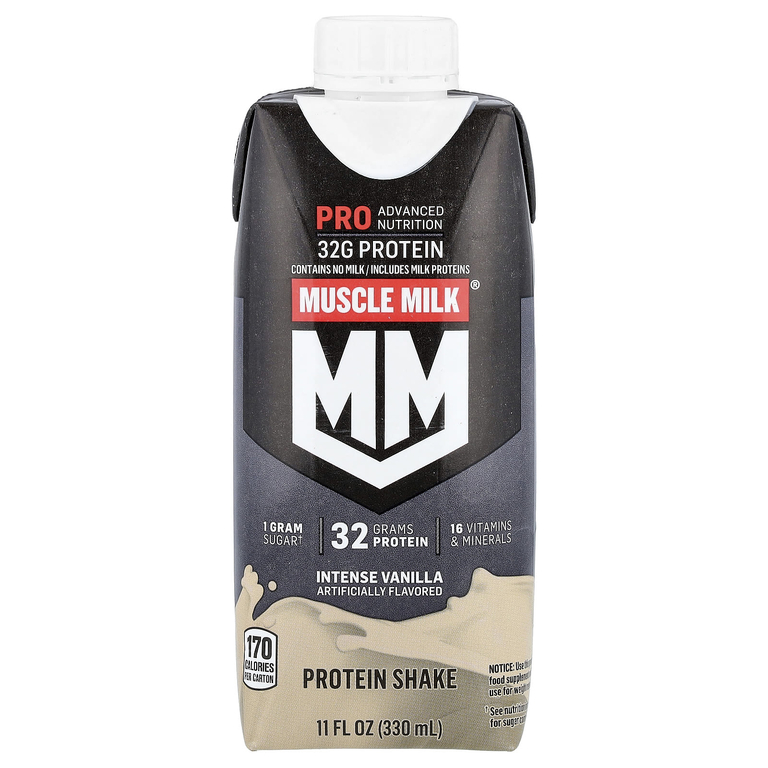 Muscle Milk, Pro Advanced Nutrition, Protein Shake, Intense Vanilla, 4 Cartons, 11 fl oz (330 ml) Each