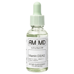 Amy Myers MD, витамины D3 и K2, 30 мл (1 жидк. унция)