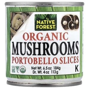 Native Forest, органические грибы, портобелло, ломтики, 184 г (6,5 унции)