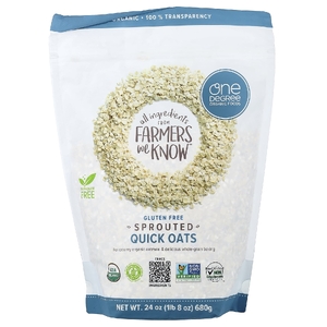 One Degree Organic Foods, пророщенный овес, 680 г (24 унции)