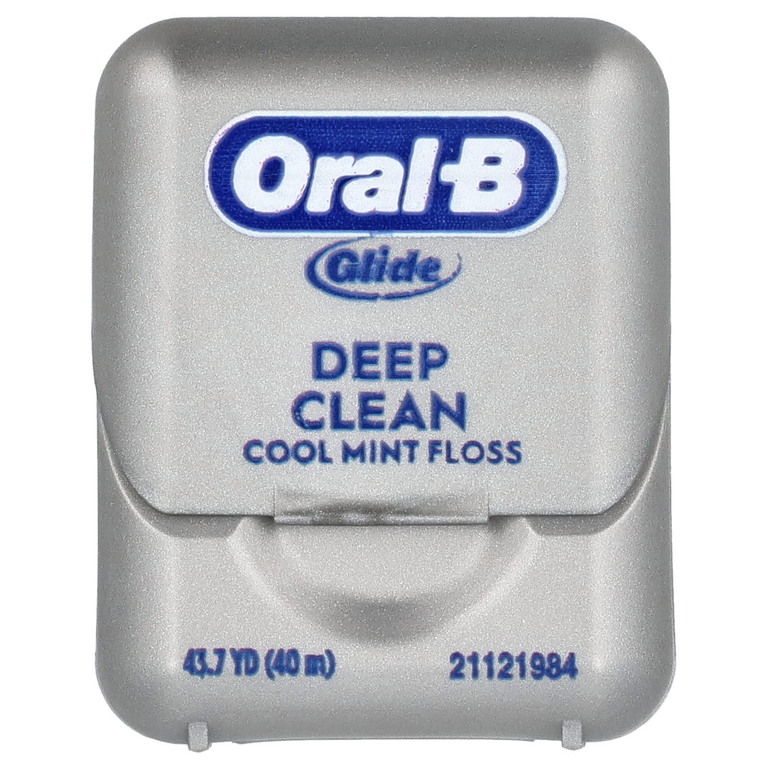 Oral-B, Glide, нить для глубокого очищения, прохладный мятный вкус, 40 м (43,7 ярда)