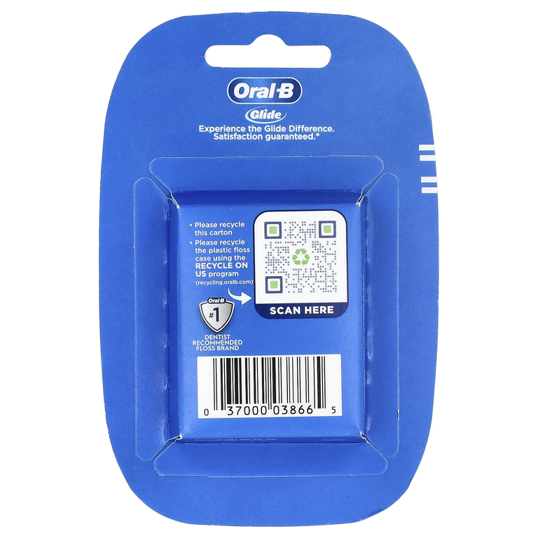 Oral-B, Glide, нить для глубокого очищения, прохладный мятный вкус, 40 м (43,7 ярда)