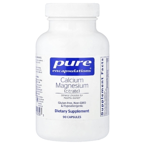 Pure Encapsulations, кальций и магний (цитрат), 90 капсул