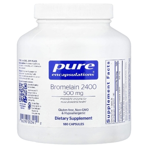 Pure Encapsulations, Bromelain 2400, 500 mg, 180 Capsules