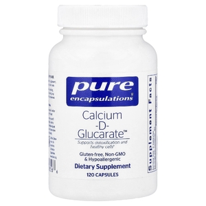 Pure Encapsulations, Calcium-D-Glucarate™, 120 капсул (500 мг в 1 капсуле)