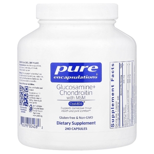 Pure Encapsulations, глюкозамин, хондроитин и МСМ, 240 капсул