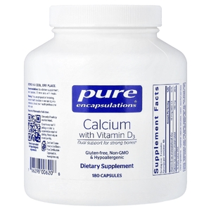 Pure Encapsulations, Calcium with Vitamin D3, 180 Capsules