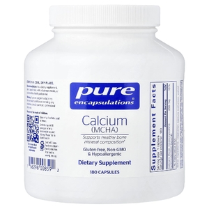 Pure Encapsulations, кальций (MCHA), 180 капсул (250 мг в 1 капсуле)