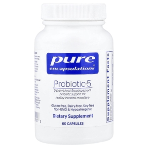 Pure Encapsulations, Probiotic-5, 60 капсул (10 млрд КОЕ в 1 капсуле)