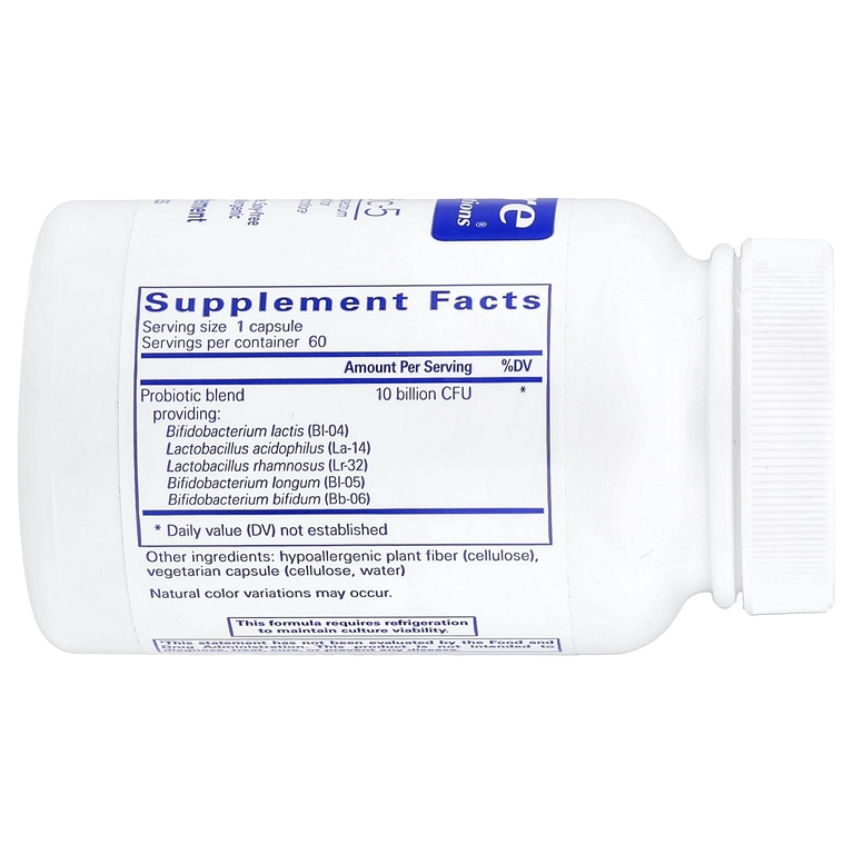 Pure Encapsulations, Probiotic-5, 60 капсул (10 млрд КОЕ в 1 капсуле)