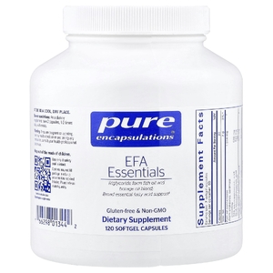 Pure Encapsulations, EFA Essentials, 120 Softgel Capsules