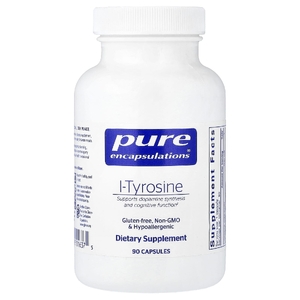 Pure Encapsulations, L-тирозин, 90 капсул (500 мг в 1 капсуле)