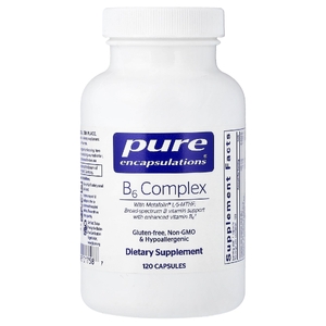 Pure Encapsulations, комплекс витаминов группы B6, 120 капсул