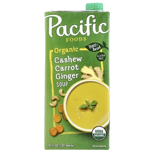 Pacific Foods, органический суп с кешью, морковью и имбирем, 946 мл (32 жидк. унции)