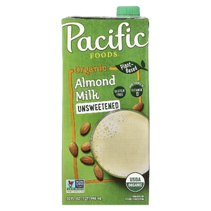 Pacific Foods, органическое миндальное молоко, неподслащенное, 946 мл (32 жидк. унции)