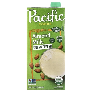 Pacific Foods, органическое миндальное молоко, неподслащенное, 946 мл (32 жидк. унции)