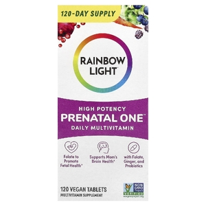 Rainbow Light, Prenatal One™, мультивитамины для ежедневного приёма, высокая эффективность, 120 веганских таблеток