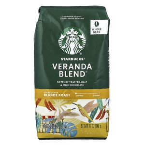 Starbucks, Veranda Blend®, кофе в зернах, светлая обжарка, 340 г (12 унций) (Товар снят с продажи) 