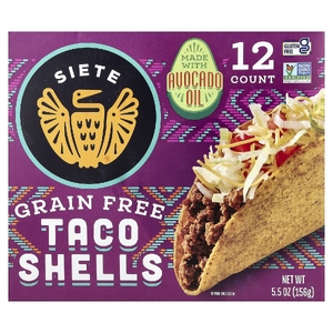 Siete, Grain Free Taco Shells, 12 Shells, 5.5 oz (156 g)