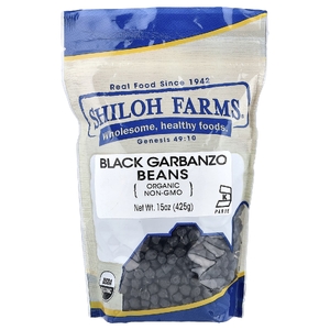 Shiloh Farms, органическая черная фасоль нута, 425 г (15 унций)