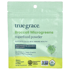 True Grace, Broccoli Microgreens Superfood Powder, 0.4 oz (12 g)