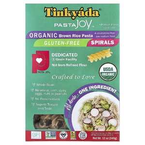Tinkyada, паста из органического коричневого риса, спиральки, 340 г (12 унций)
