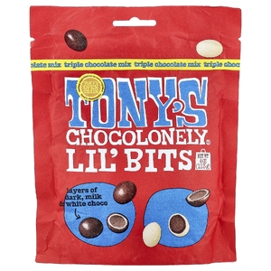 Tony's Chocolonely, Lil' Bits, смесь тройного шоколада, 113 г (4 унции)