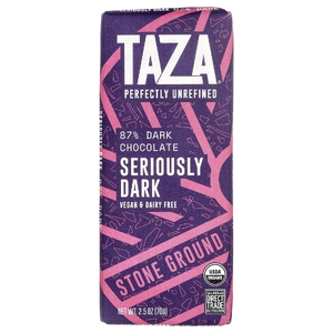 Taza Chocolate, 87% Dark Chocolate, Seriously Dark, 2.5 oz (70 g)