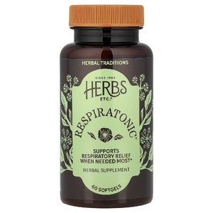 Herbs Etc., растительный комплекс для дыхательной системы, 60 капсул (400 мг в 1 капсуле)