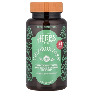 Herbs Etc., хлорофилл для поддержки здоровья крови и уровня энергии, 60 капсул