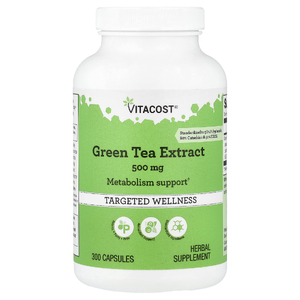 Vitacost, экстракт зелёного чая, 500 мг, 300 капсул
