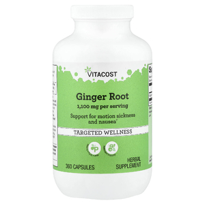 Vitacost, корень имбиря, 360 капсул (550 мг в 1 капсуле)