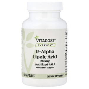 Vitacost, R-альфа-липоевая кислота, 210 мг, 60 капсул
