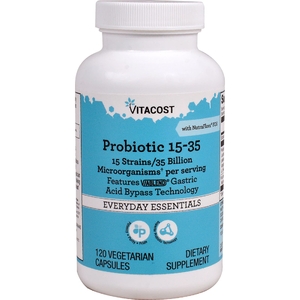 Vitacost, пробиотик 15-35 NutraFlora® FOS, 120 вегетарианских капсул