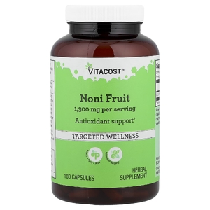 Vitacost, плоды нони, 180 капсул (650 мг в 1 капсуле)