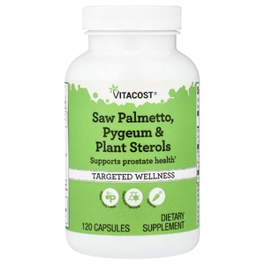 Vitacost, Saw Palmetto, Pygeum & Plant Sterols, 120 Capsules
