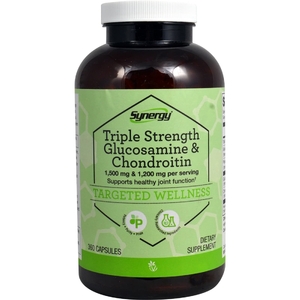 Vitacost, Synergy®, глюкозамин и хондроитин тройной силы действия, 360 капсул