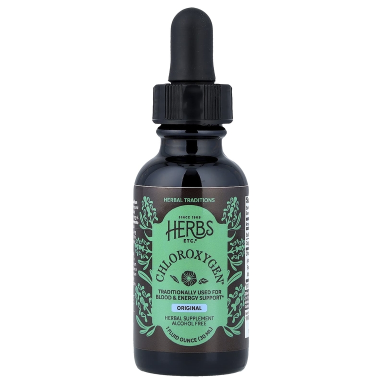 Herbs Etc., концентрат хлорофилла, без спирта, 30 мл (1 жидк. унция)