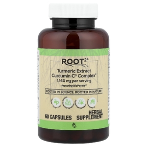 Vitacost, Root2®, экстракт куркумы Curcumin C3 Complex®, 60 капсул