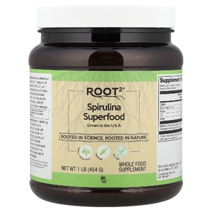 Vitacost, Root2, спирулина, суперфуд, 454 г (1 фунт)